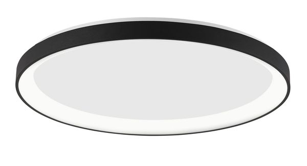 Nova Luce PERTINO LED Deckenleuchte Schwarz 30W Warmweiss 6x38cm dimmbar 9345681