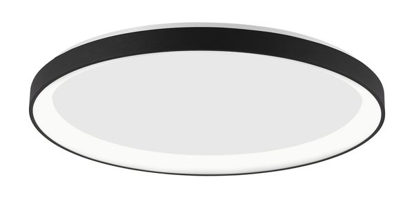 Nova Luce PERTINO LED Deckenleuchte Schwarz 40W Warmweiss 6x48cm dimmbar 9345683