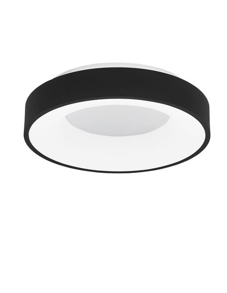 Nova Luce RANDO THIN LED Deckenleuchte Schwarz 30W Warmweiss 9x38cm dimmbar 9353831