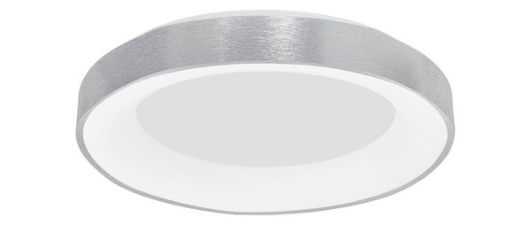 Nova Luce RANDO THIN LED Deckenleuchte Silber 50W Warmweiss 9x60cm dimmbar 9353856