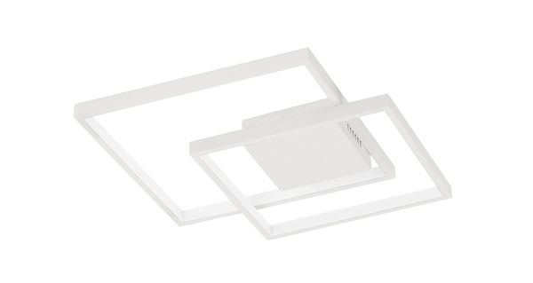 Nova Luce PORTO LED Deckenleuchte Weiß 30W Warmweiss 42,5x42,5x6cm dimmbar 9364036