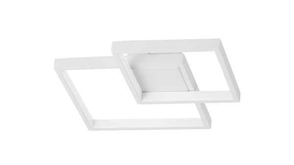 Nova Luce PORTO LED Deckenleuchte Weiß 19W Warmweiss 32x32x6cm 9364038