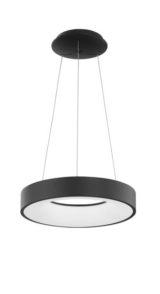 Nova Luce RANDO THIN LED Pendelleuchte Schwarz 30W Warmweiss 120x38cm dimmbar 9453431