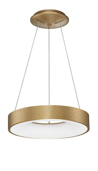 Nova Luce RANDO THIN LED Pendelleuchte Gold 30W Warmweiss 120x38cm dimmbar 9453432