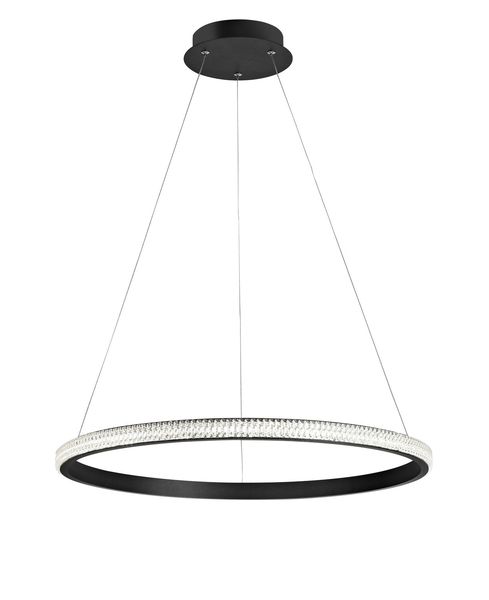 Nova Luce NAGER LED Pendelleuchte Schwarz 29W Warmweiss 120x60,5cm dimmbar 9481091