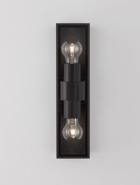 Nova Luce REGINA Wandleuchte E27 Anthrazit 2X12W IP65 8,6x9x34,8cm dimmbar 9492442