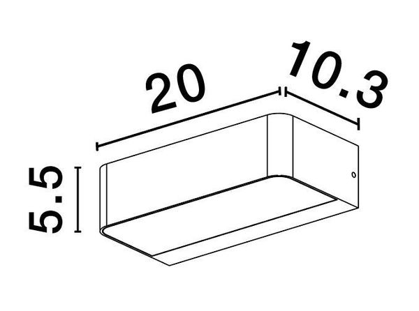 Nova Luce VIDENO LED Wandleuchte Anthrazit 10W IP65 Warmweiss 20x10,3x5,5cm 9492590