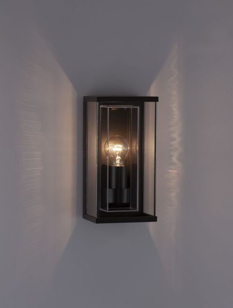 Nova Luce REGINA Wandleuchte E27 Anthrazit 12W IP65 15,2x12,2x29,5cm 9492710