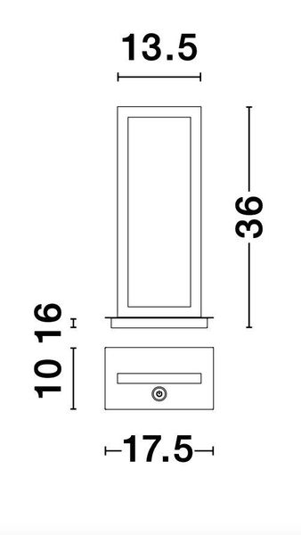 Nova Luce WENNA LED Tischleuchte Schwarz 11W Warmweiss 17,5x10x36cm dimmbar 9500811