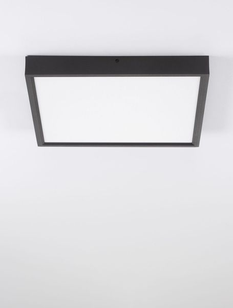 Nova Luce ITOS LED Deckenleuchte Schwarz 32W Warmweiss 40x40x4,5cm 9501211