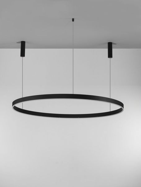 Nova Luce MOTIF LED Pendelleuchte Schwarz 80W Warmweiss 250x150cm dimmbar 9530204