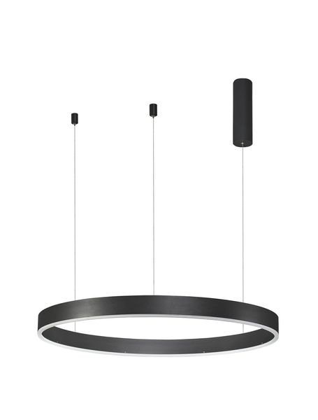 Nova Luce MOTIF LED Pendelleuchte Schwarz 50W Steuerbare Lichtfarbe 200x80cm dimmbar 9530213