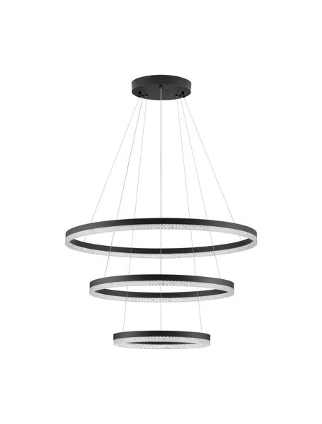 Nova Luce ADRIA LED Pendelleuchte Schwarz 97W Warmweiss 300x80cm dimmbar 9530231