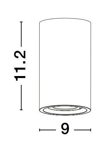 Nova Luce EMILE LED Wandleuchte Grau 5W IP65 Warmweiss 9x9x11,2cm 9540210