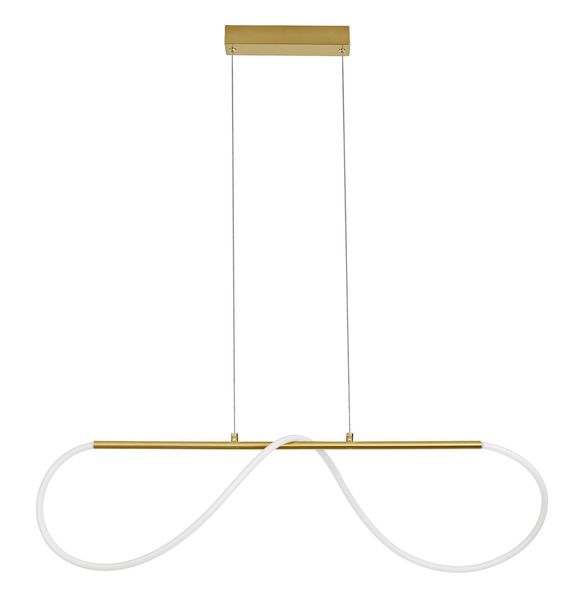 Nova Luce TIRIAC LED Pendelleuchte Gold 28W Warmweiss 90x20x120cm dimmbar 9548103