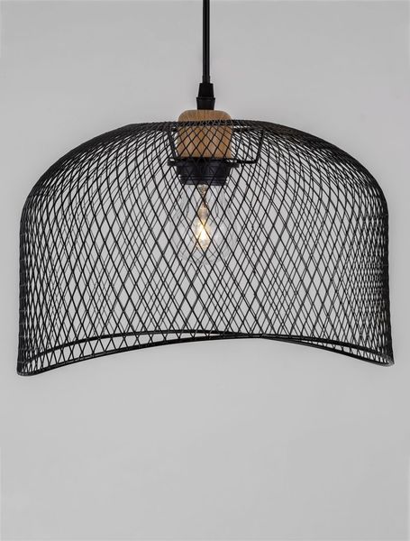 Nova Luce LYRON Pendelleuchte E27 Schwarz 120x30cm dimmbar 9555803