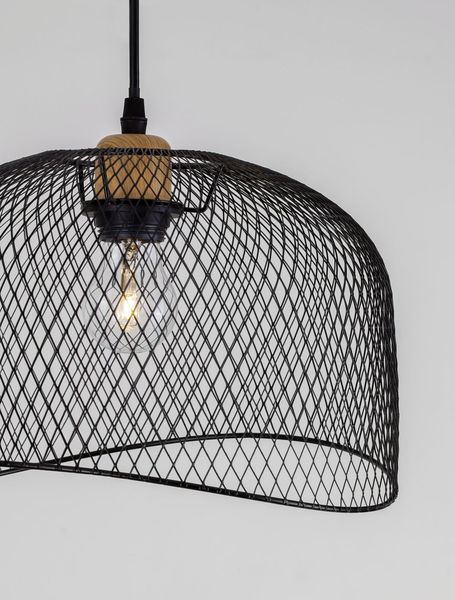 Nova Luce LYRON Pendelleuchte E27 Schwarz 120x30cm dimmbar 9555803