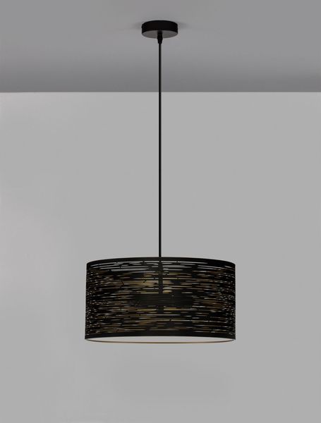 Nova Luce ZANE Pendelleuchte E27 2-fach Schwarz 120x40cm dimmbar 9555812