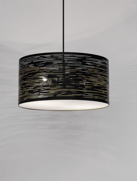 Nova Luce ZANE Pendelleuchte E27 2-fach Schwarz 120x40cm dimmbar 9555812