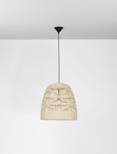 Nova Luce MARLO Pendelleuchte E27 Beige 200x46cm dimmbar 9586504