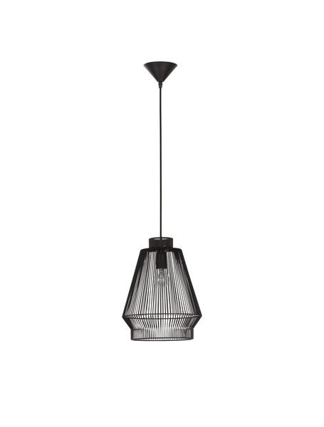 Nova Luce BREDO Pendelleuchte E27 Schwarz 185x27,5cm dimmbar 9586510