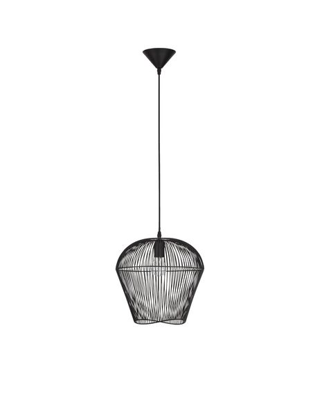 Nova Luce BREDO Pendelleuchte E27 Schwarz 185x31,5cm dimmbar 9586512