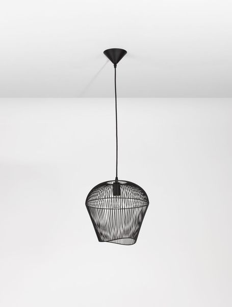 Nova Luce BREDO Pendelleuchte E27 Schwarz 185x31,5cm dimmbar 9586512