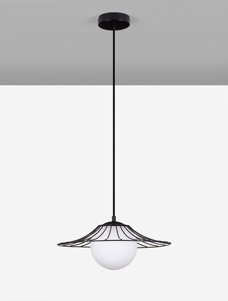 Nova Luce FLY Pendelleuchte E27 Schwarz 115x36cm dimmbar 9620126