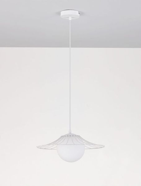 Nova Luce FLY Pendelleuchte E27 Weiß 115x36cm dimmbar 9620127