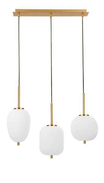 Nova Luce LATO Pendelleuchte E14 3-fach Gold 53x9x120cm dimmbar 9624067