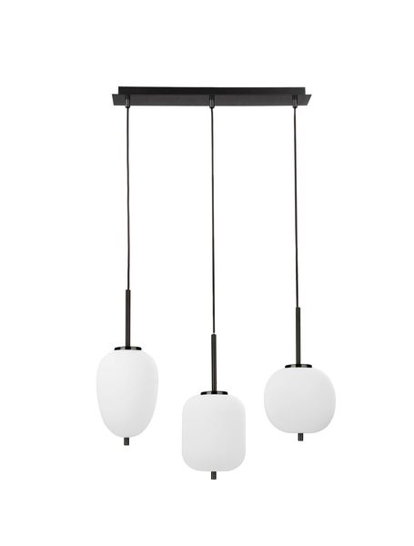 Nova Luce LATO Pendelleuchte E14 3-fach Schwarz 53x9x120cm dimmbar 9624099