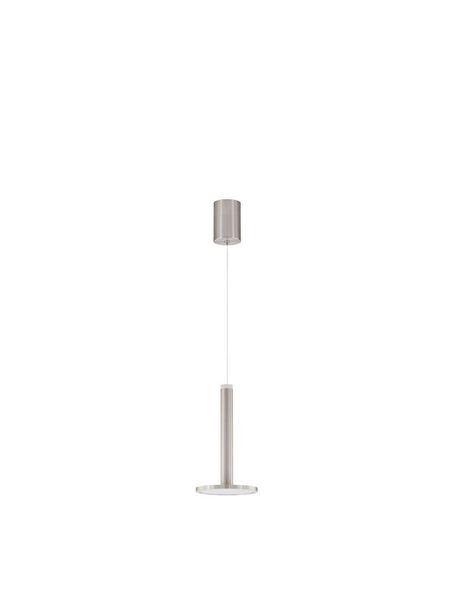 Nova Luce PALENCIA LED Pendelleuchte Nickel 10W Warmweiss 160x15cm 9695227