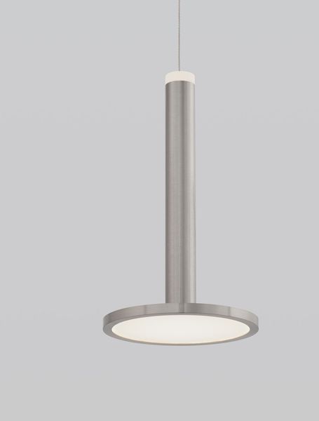 Nova Luce PALENCIA LED Pendelleuchte Nickel 10W Warmweiss 160x15cm 9695227