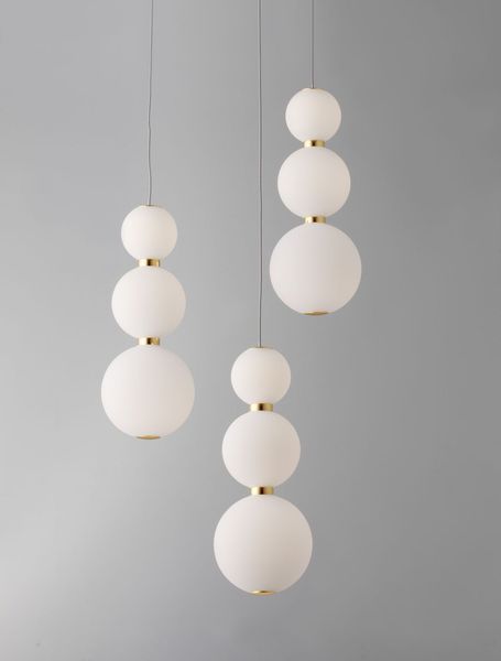 Nova Luce PERLA LED Pendelleuchte Gold 23W Warmweiss 150x31cm dimmbar 9695242