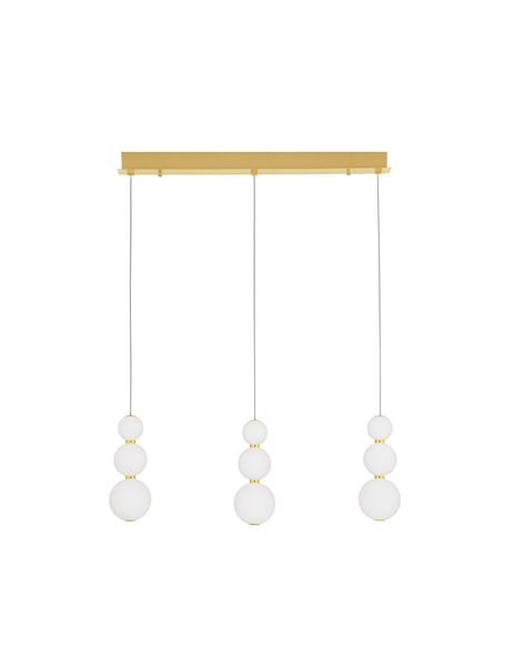 Nova Luce PERLA LED Pendelleuchte Gold 24W Warmweiss 70x10x150cm dimmbar 9695243