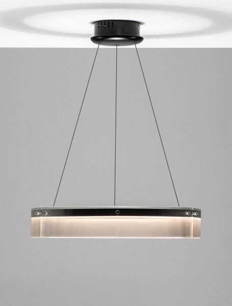 Nova Luce PAULINE LED Pendelleuchte Schwarz 50W Warmweiss 180x70cm dimmbar 9695262