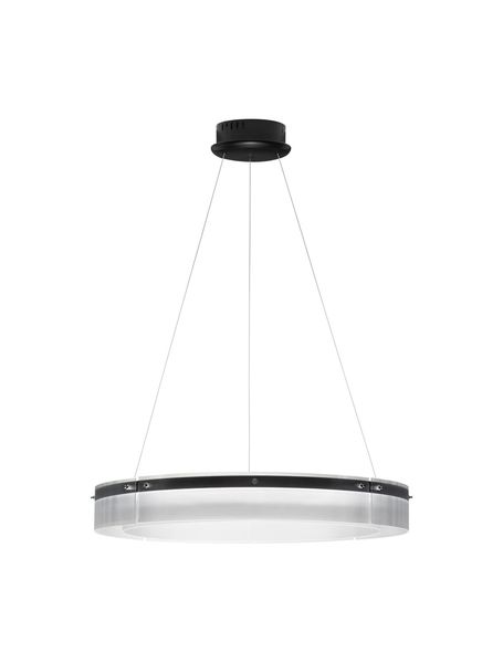 Nova Luce PAULINE LED Pendelleuchte Schwarz 55W Warmweiss 180x85cm dimmbar 9695263