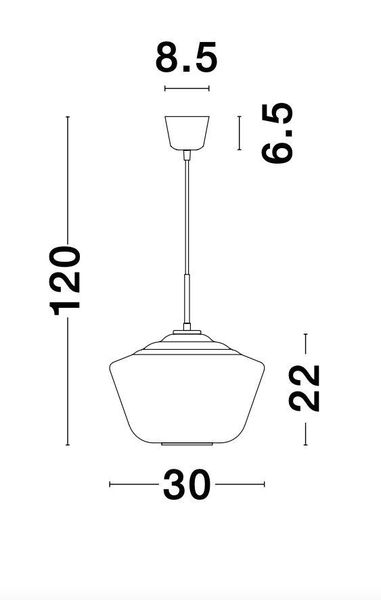 Nova Luce VEIRO Pendelleuchte E27 Schwarz 120x30cm dimmbar 9724141