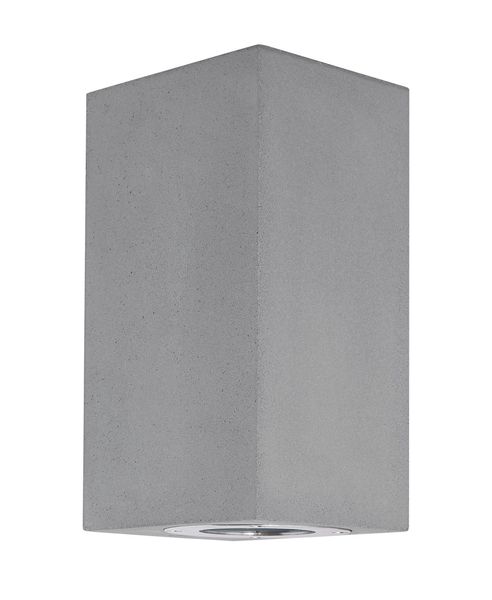 Nova Luce FUENTO Wandleuchte GU10 Grau 2x7W IP65 8,6x10x18cm dimmbar 9790552