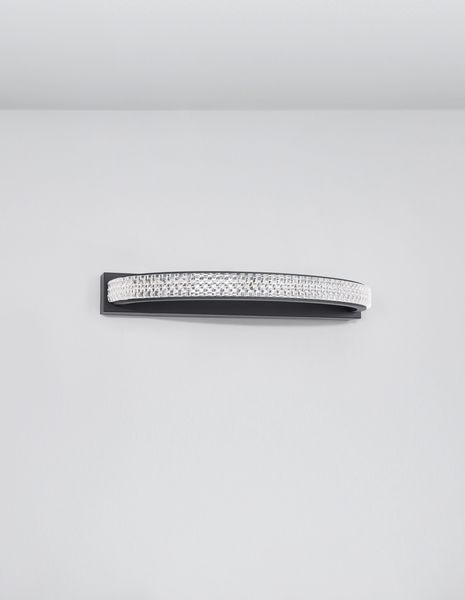 Nova Luce GRANIA LED Wandleuchte Schwarz 6,5W Warmweiss 35x15x4,5cm 9818513