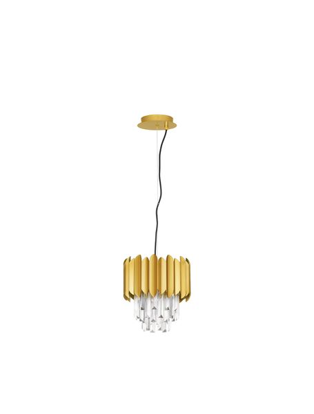 Nova Luce MAGNOLIA Pendelleuchte E14 Gold 120x25cm dimmbar 9824071