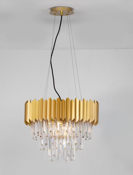 Nova Luce MAGNOLIA Pendelleuchte E14 6-fach Gold 120x50cm dimmbar 9824075