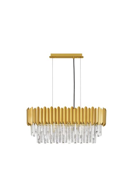 Nova Luce MAGNOLIA Pendelleuchte E14 5-fach Gold 70x25x120cm dimmbar 9824077