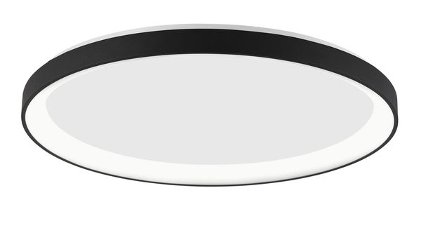 Nova Luce PERTINO LED Deckenleuchte Schwarz 30W Warmweiss 6x38cm dimmbar 9853672