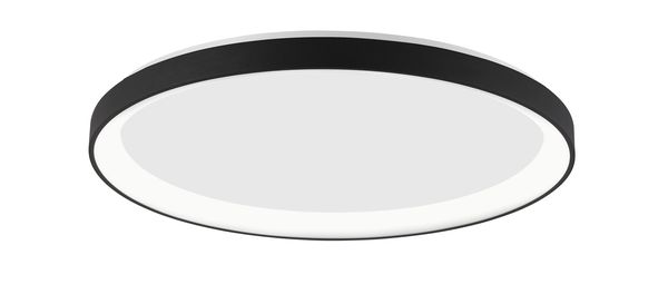 Nova Luce PERTINO LED Deckenleuchte Schwarz 50W Warmweiss 6x58cm dimmbar 9853676