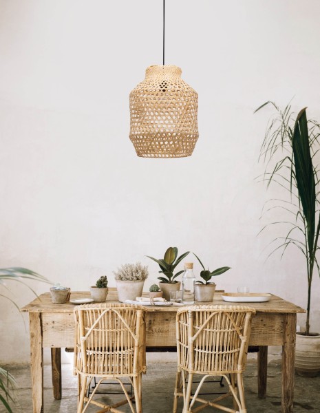 Nova Luce MIA Pendelleuchte E27 Beige 215x35cm dimmbar 9858659