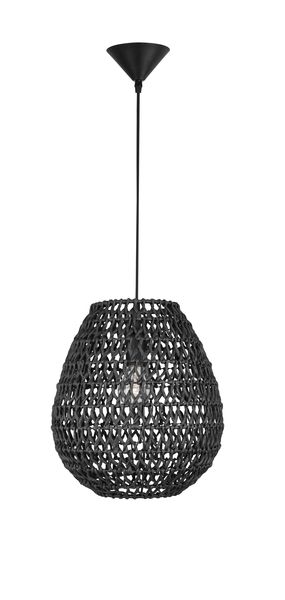 Nova Luce GRIFFIN Pendelleuchte E27 Schwarz 215x30,5cm dimmbar 9858713