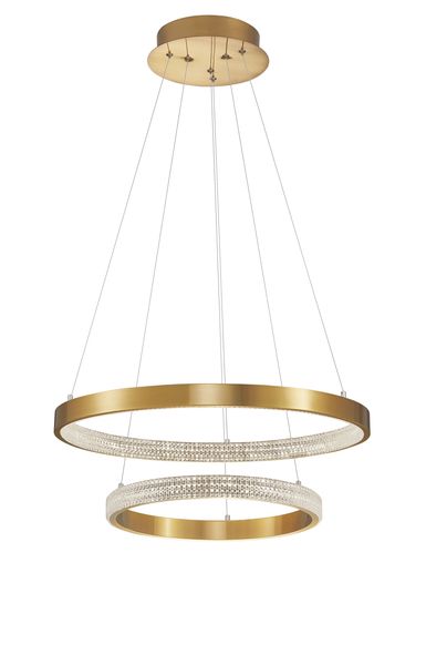 Nova Luce PRESTON LED Pendelleuchte Gold 62W Warmweiss 120x60cm dimmbar 9862852