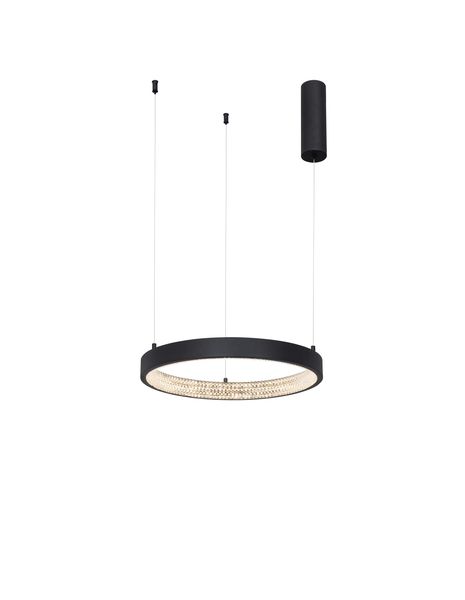 Nova Luce PRESTON LED Pendelleuchte Schwarz 30W Warmweiss 120x40cm dimmbar 9865140