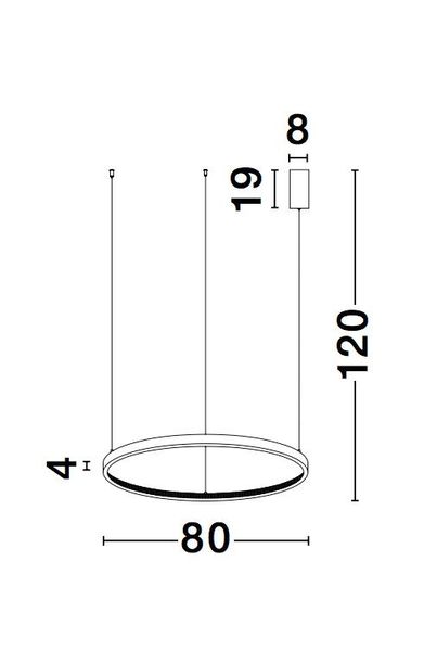 Nova Luce PRESTON LED Pendelleuchte Schwarz 50W Warmweiss 120x80cm dimmbar 9865180